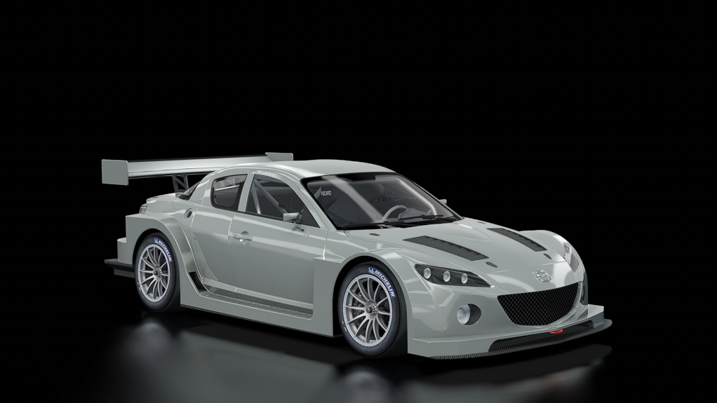 Mazda RX-8 LM Race Car, skin Titanium Gray Metallic