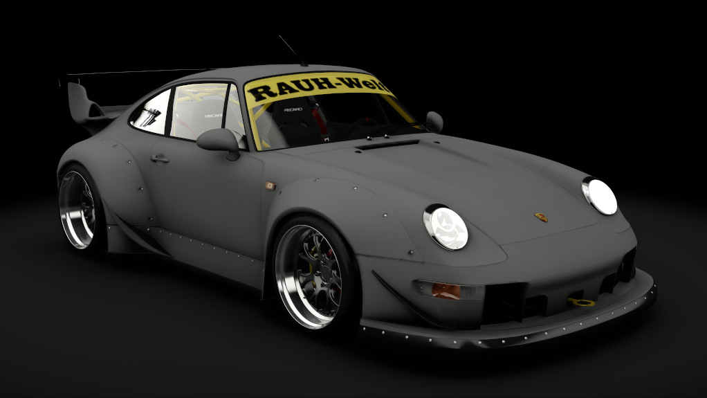 Porsche 911 993 RWB (1997), skin matte_grey