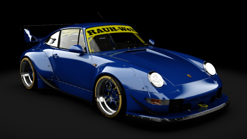 Porsche 911 993 RWB (1997), skin metallic_blue