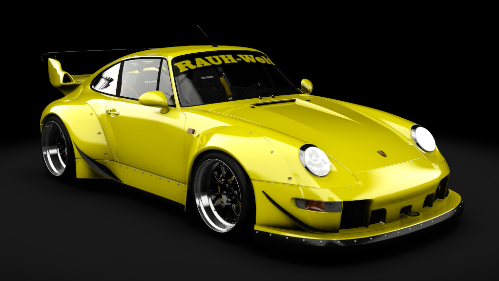 Porsche 911 993 RWB (1997), skin yellow