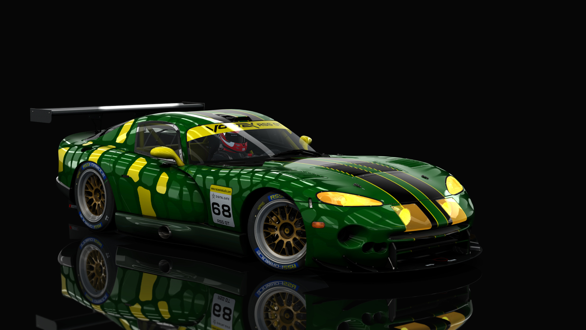 GT Vortex V10, skin snake_green