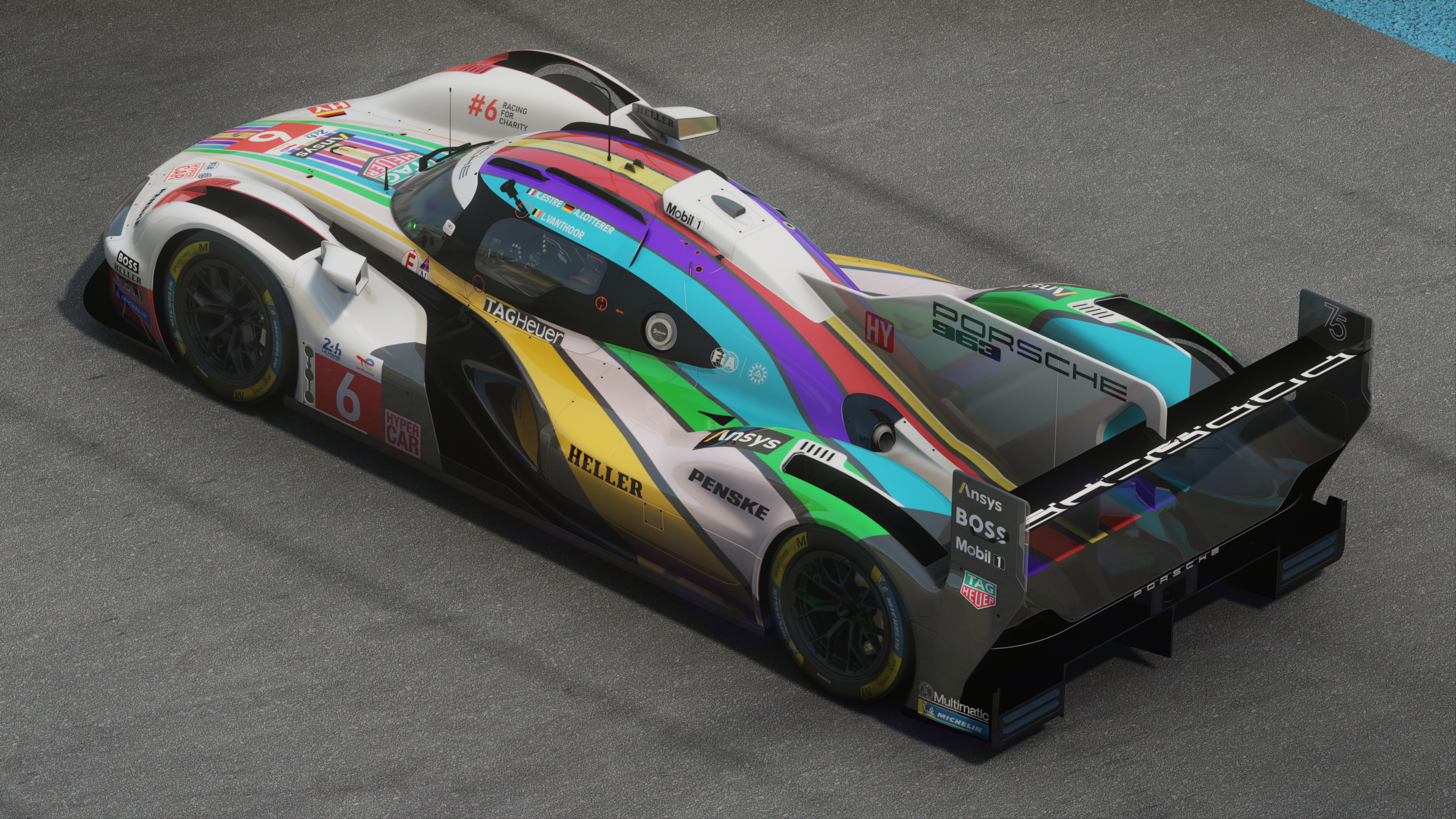 MP-H Protech P96 V8, skin #6 Porsche Penske Le Mans 2023