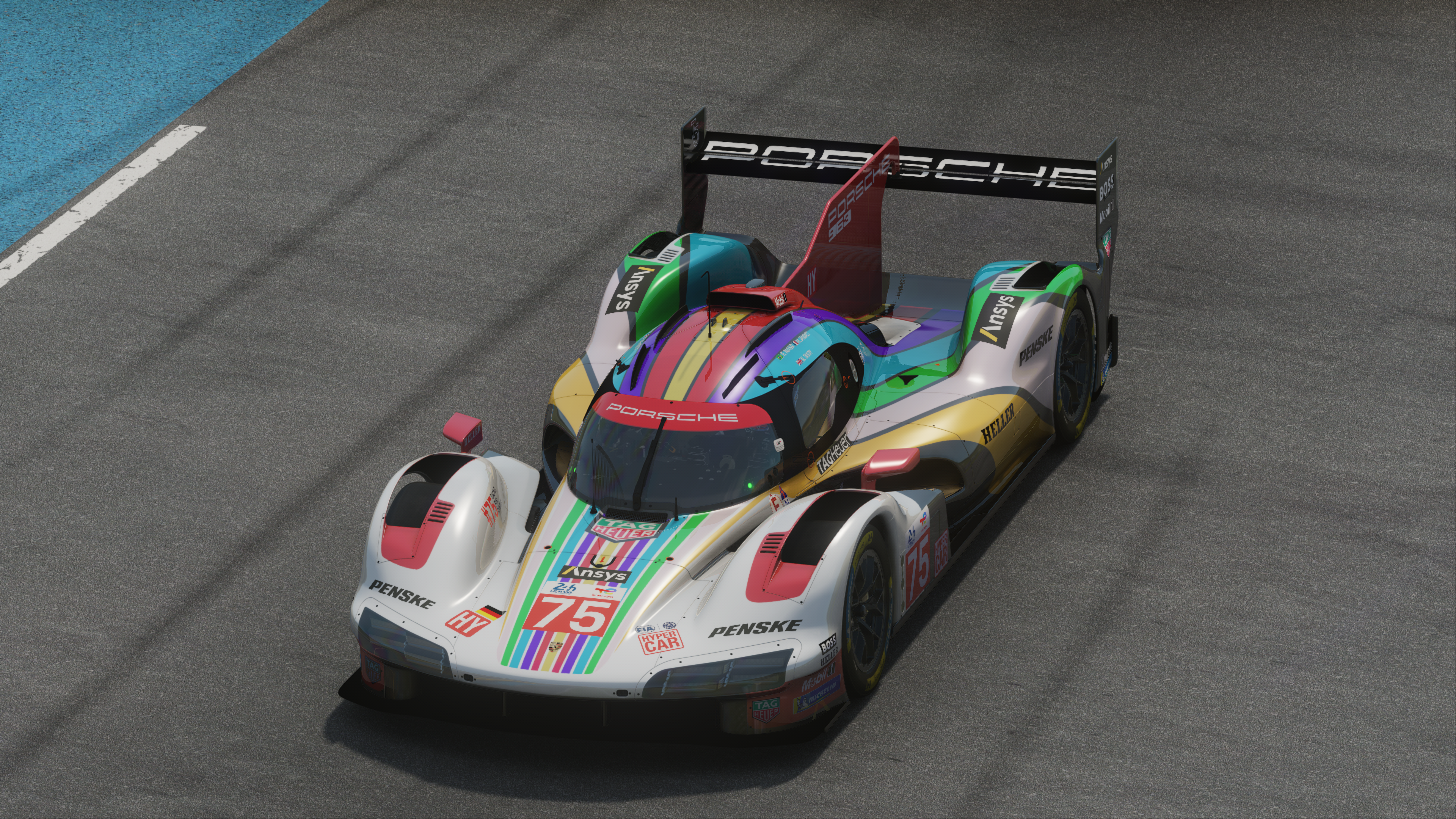 MP-H Protech P96 V8, skin #75 Porsche Penske Le Mans 2023