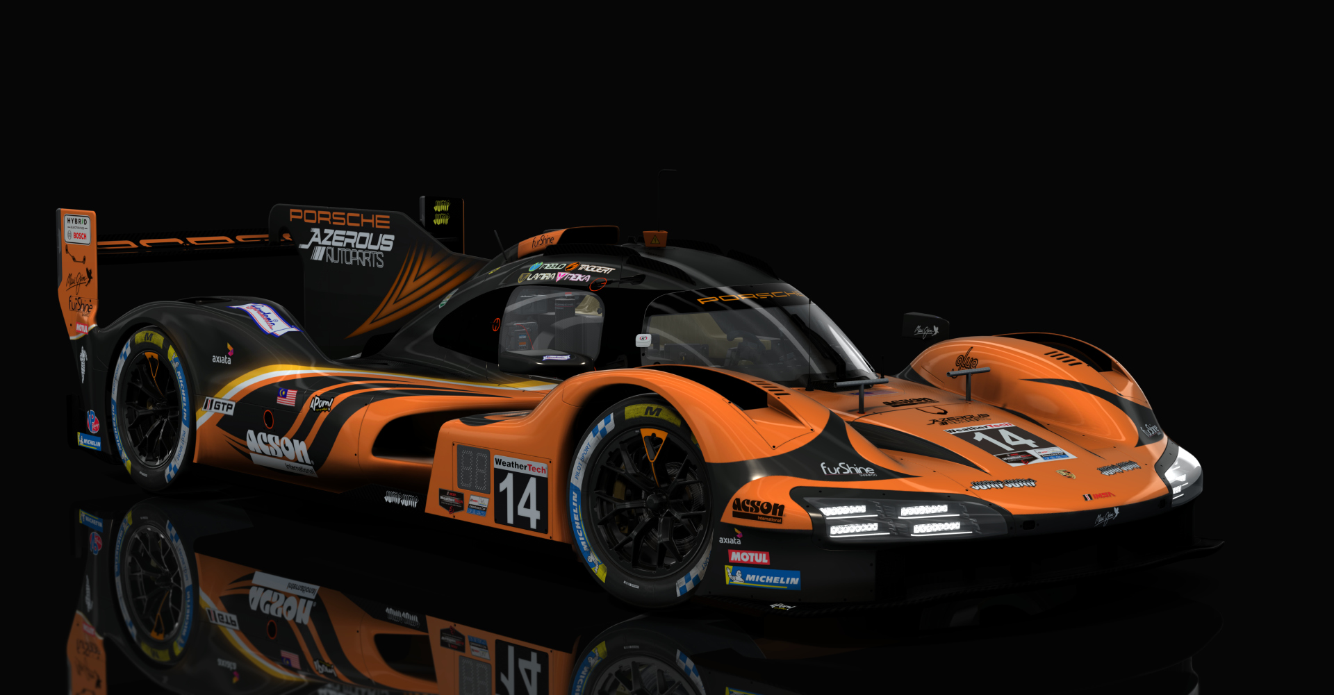 MP-H Protech P96 V8, skin YG_TagTeam_Porsche_14_IMSA_Rolex_24