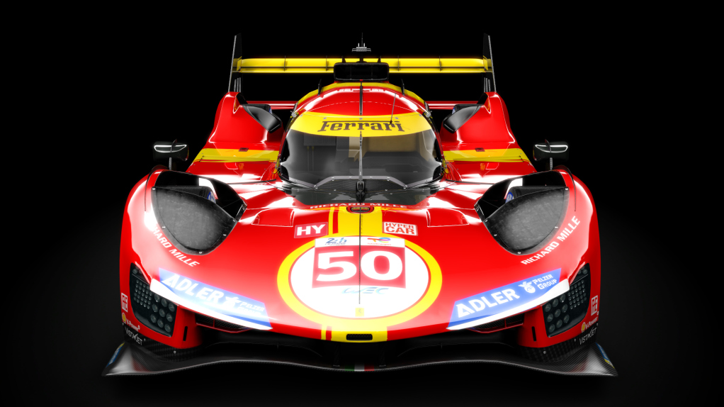 Ferrari 499P, skin AF_Corse_2023_LeMans_Ferrari_50