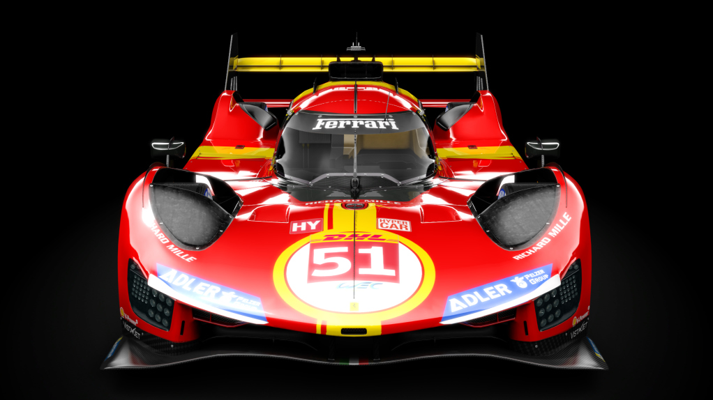 Ferrari 499P, skin AF_Corse_2023_WEC_Ferrari_51