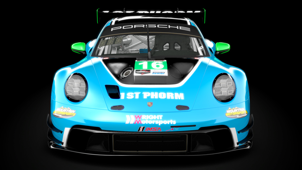 Porsche 992 GT3 R, skin #16 Wright Motorsports