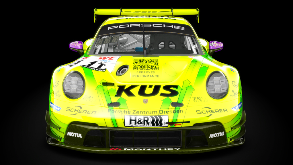 Porsche 992 GT3 R, skin ROWE 911