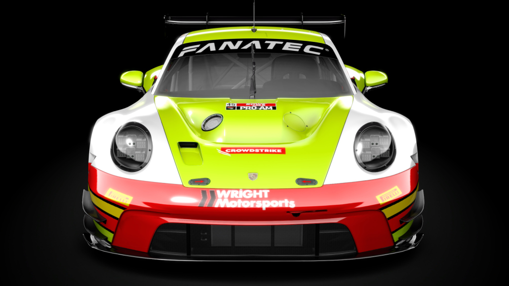 Porsche 992 GT3 R, skin GTWCA #45 Wright Motorsports