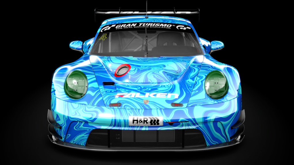 Porsche 992 GT3 R, skin ROWE 4