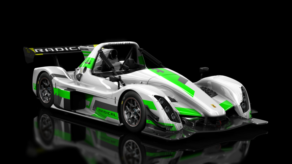 Radical SR10 XXR, skin Green Grey on White