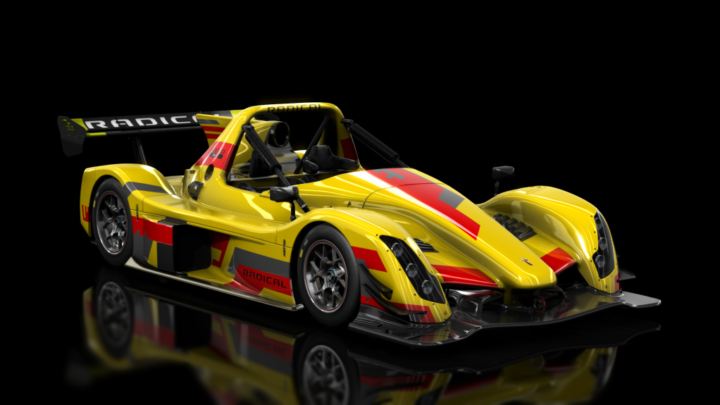 Radical SR10 XXR, skin Red Grey on Yellow