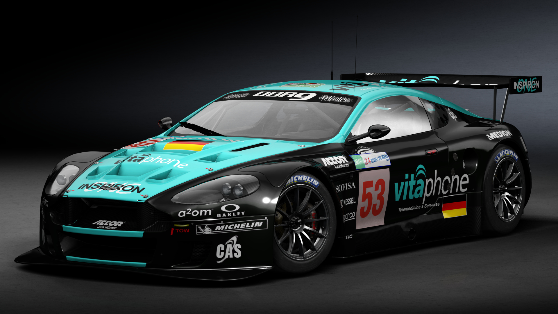 Aston Martin DBR9 [Prodrive], skin 2008 Vitaphone LM 53