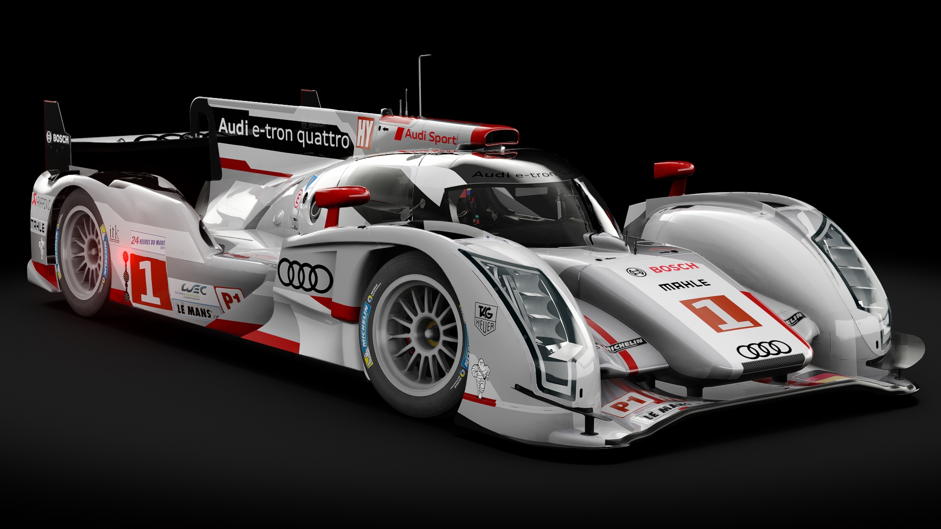 2012 Audi R18 e-tron quattro, skin 2012 #1 Audi Sport Team Joest LM24