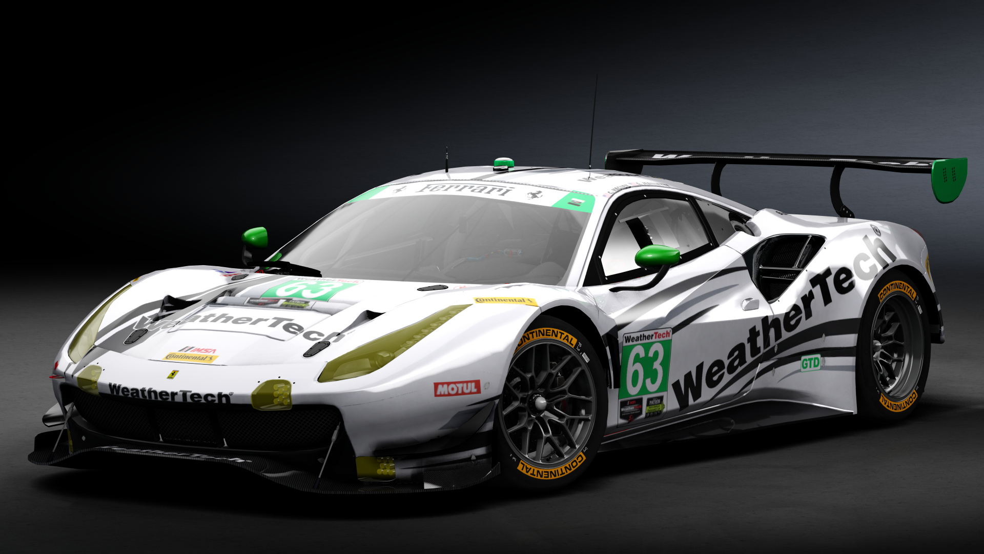 2018 Ferrari 488 GTD [Michelotto], skin 2018 #63 Scuderia Corsa IMSA