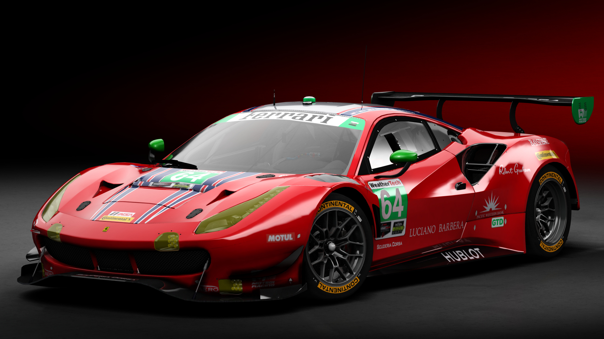 2018 Ferrari 488 GTD [Michelotto], skin 2018 #64 Scuderia Corsa IMSA