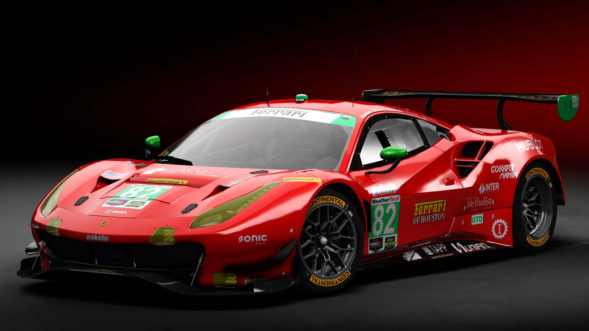 2018 Ferrari 488 GTD [Michelotto], skin 2018 #82 Risi Competizione IMSA