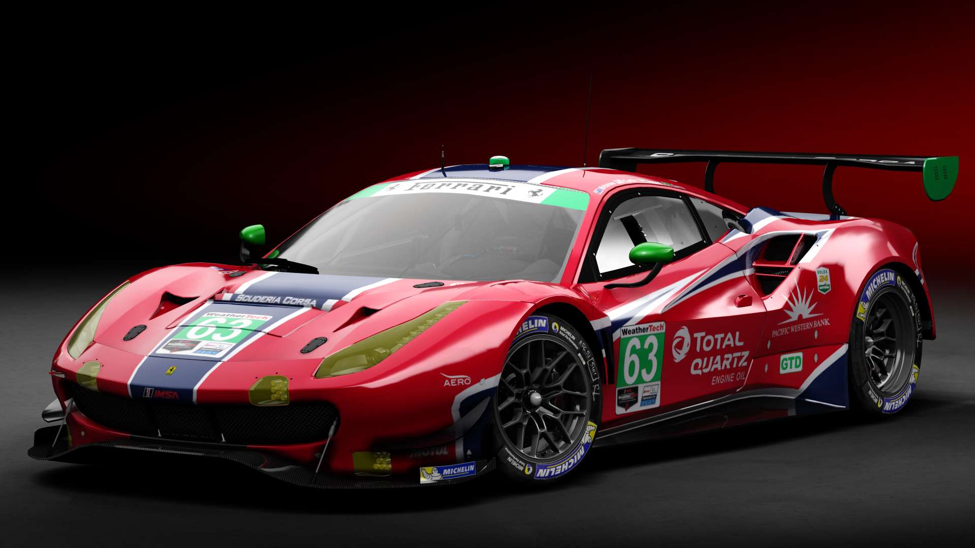 2018 Ferrari 488 GTD [Michelotto], skin 2021 #63 Scuderia Corsa IMSA