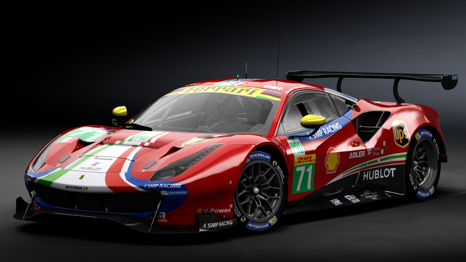 2018 Ferrari 488 GTE Evo [Michelotto], skin 2018 #71 AF Corse WEC