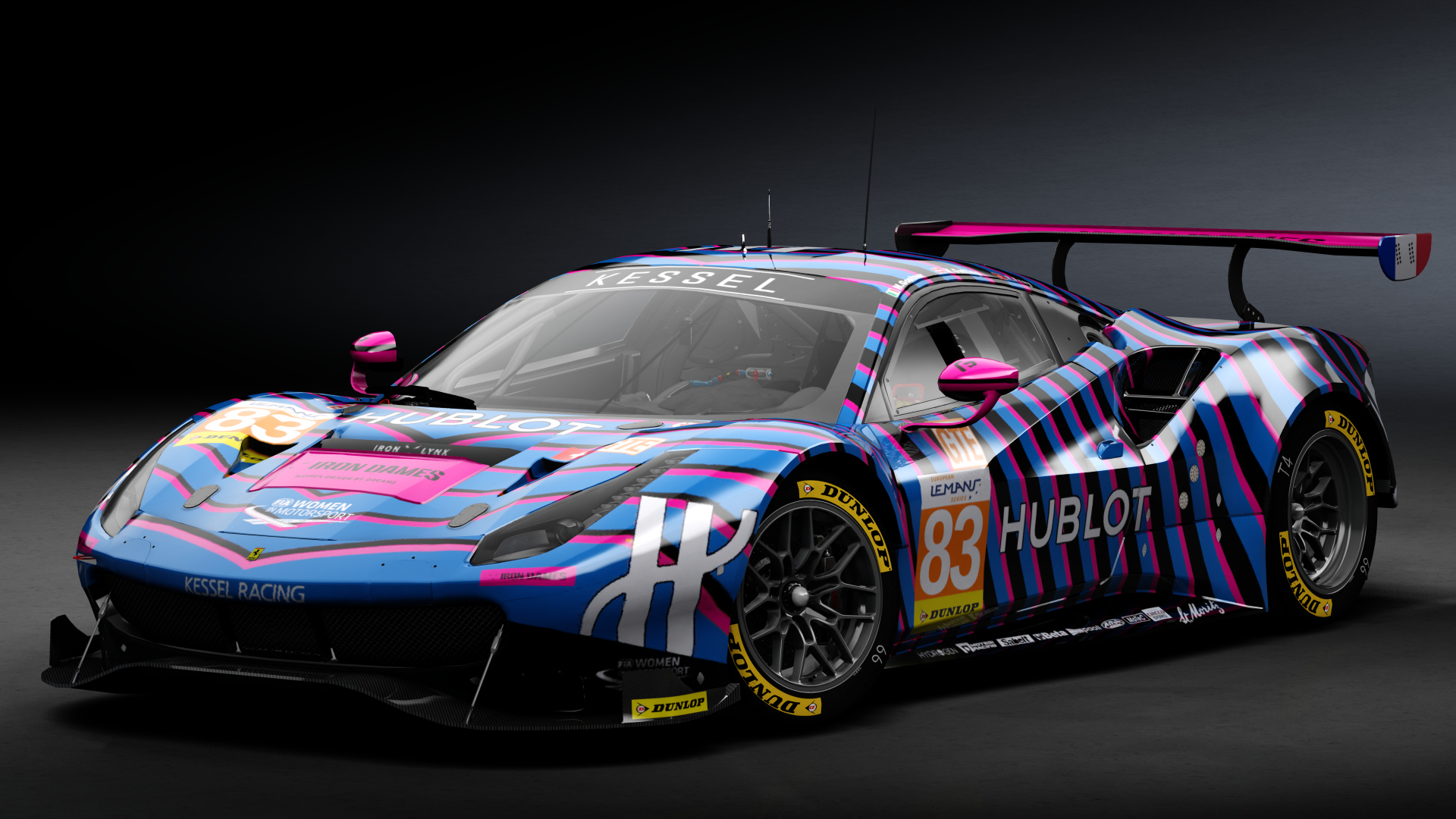 2018 Ferrari 488 GTE Evo [Michelotto], skin 2019 #83 Kessel Racing ELMS