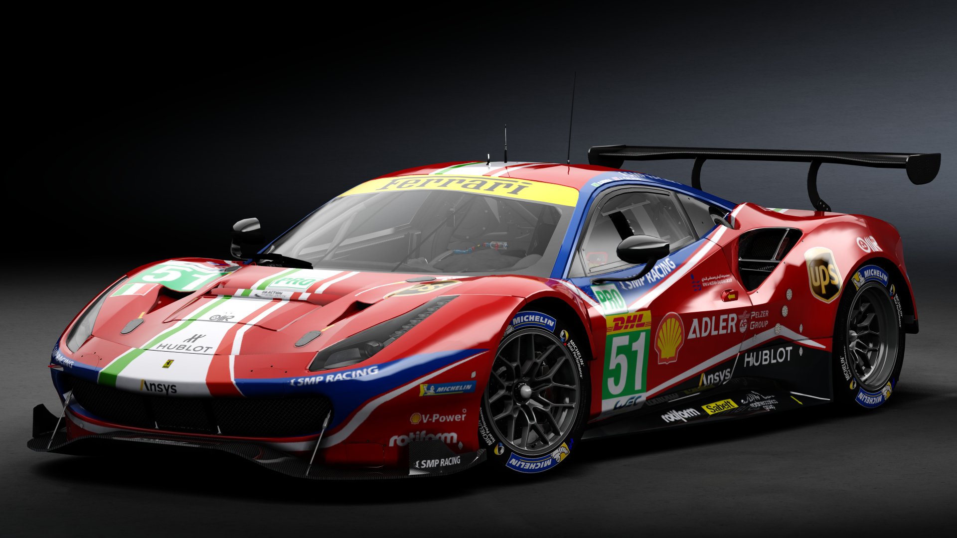 2018 Ferrari 488 GTE Evo [Michelotto], skin 2020 #51 AF Corse WEC