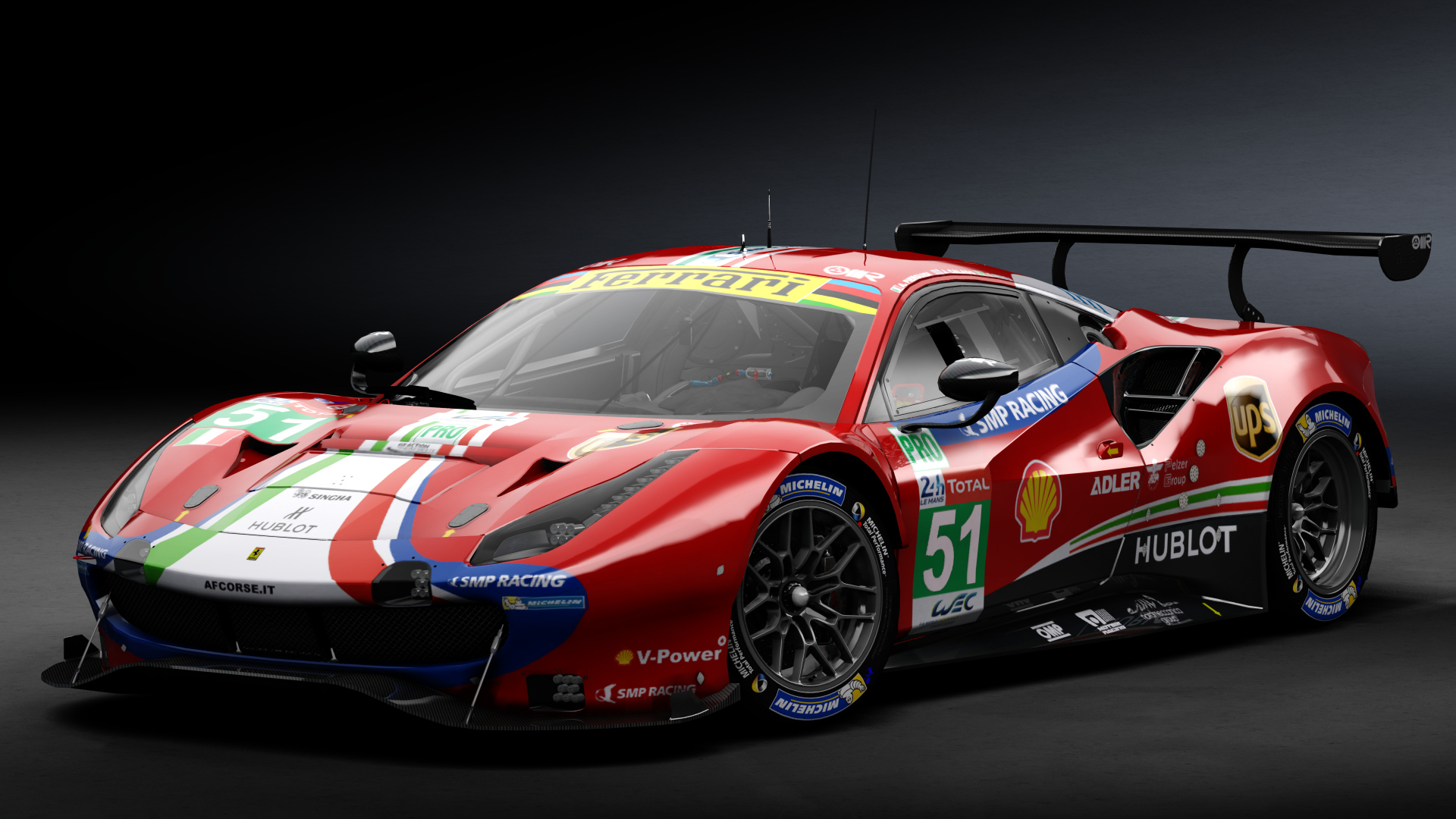 2018 Ferrari 488 GTE Evo Le Mans Spec [Michelotto], skin 2018 #51 AF Corse LM24