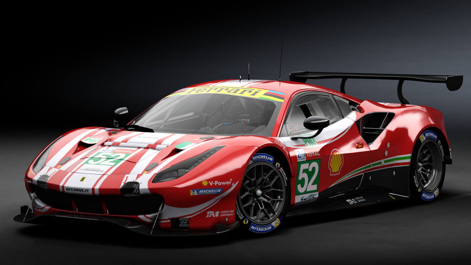 2018 Ferrari 488 GTE Evo Le Mans Spec [Michelotto], skin 2018 #52 AF Corse LM24