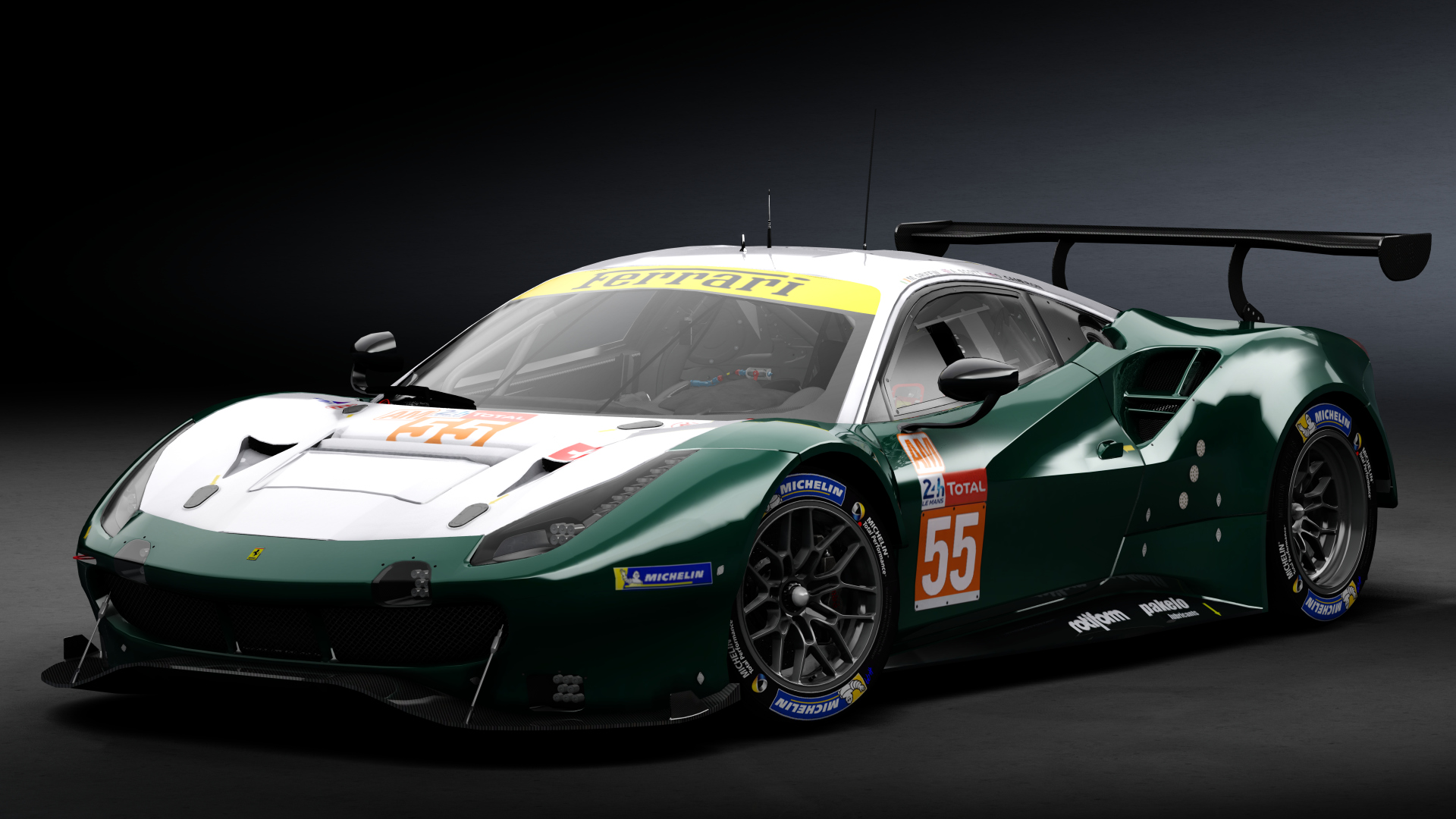 2018 Ferrari 488 GTE Evo Le Mans Spec [Michelotto], skin 2020 #55 Spirit of Race LM24