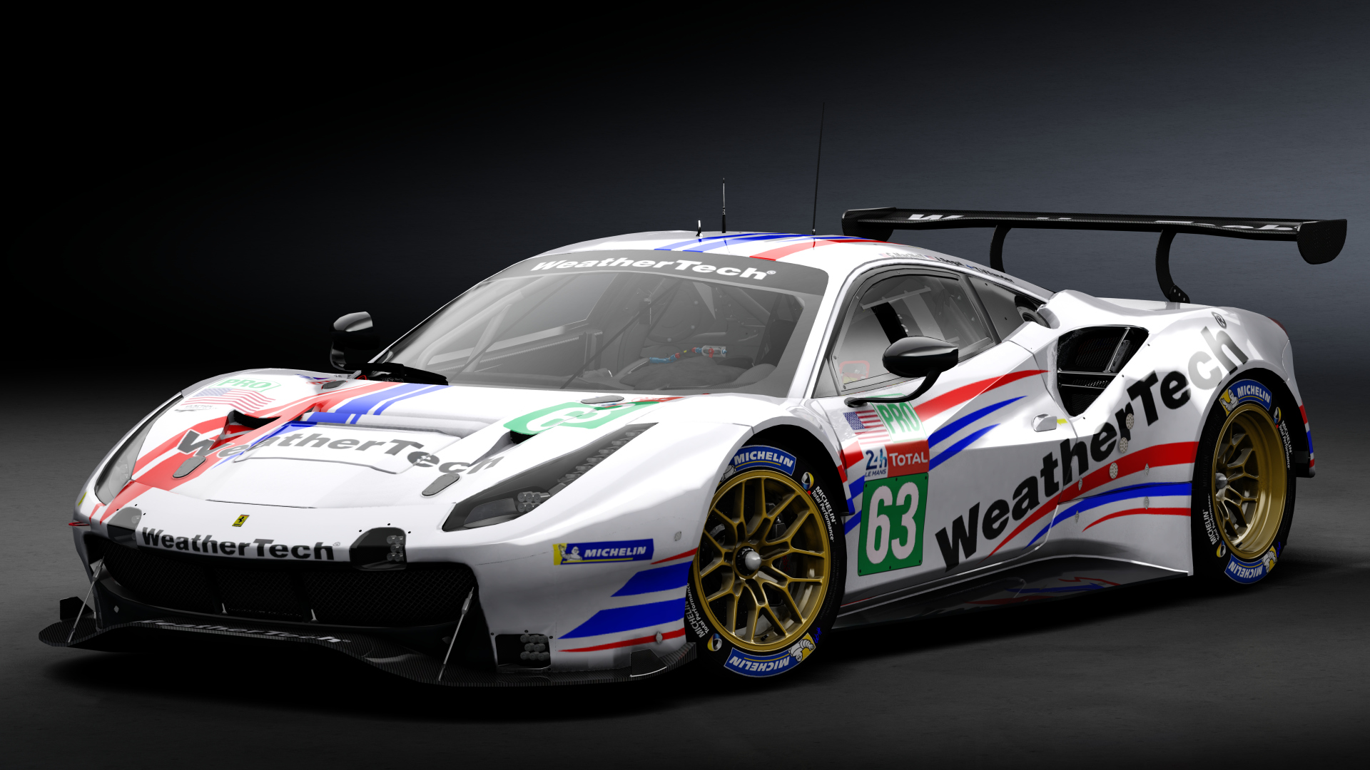 2018 Ferrari 488 GTE Evo Le Mans Spec [Michelotto], skin 2020 #63 Weathertech Racing LM24