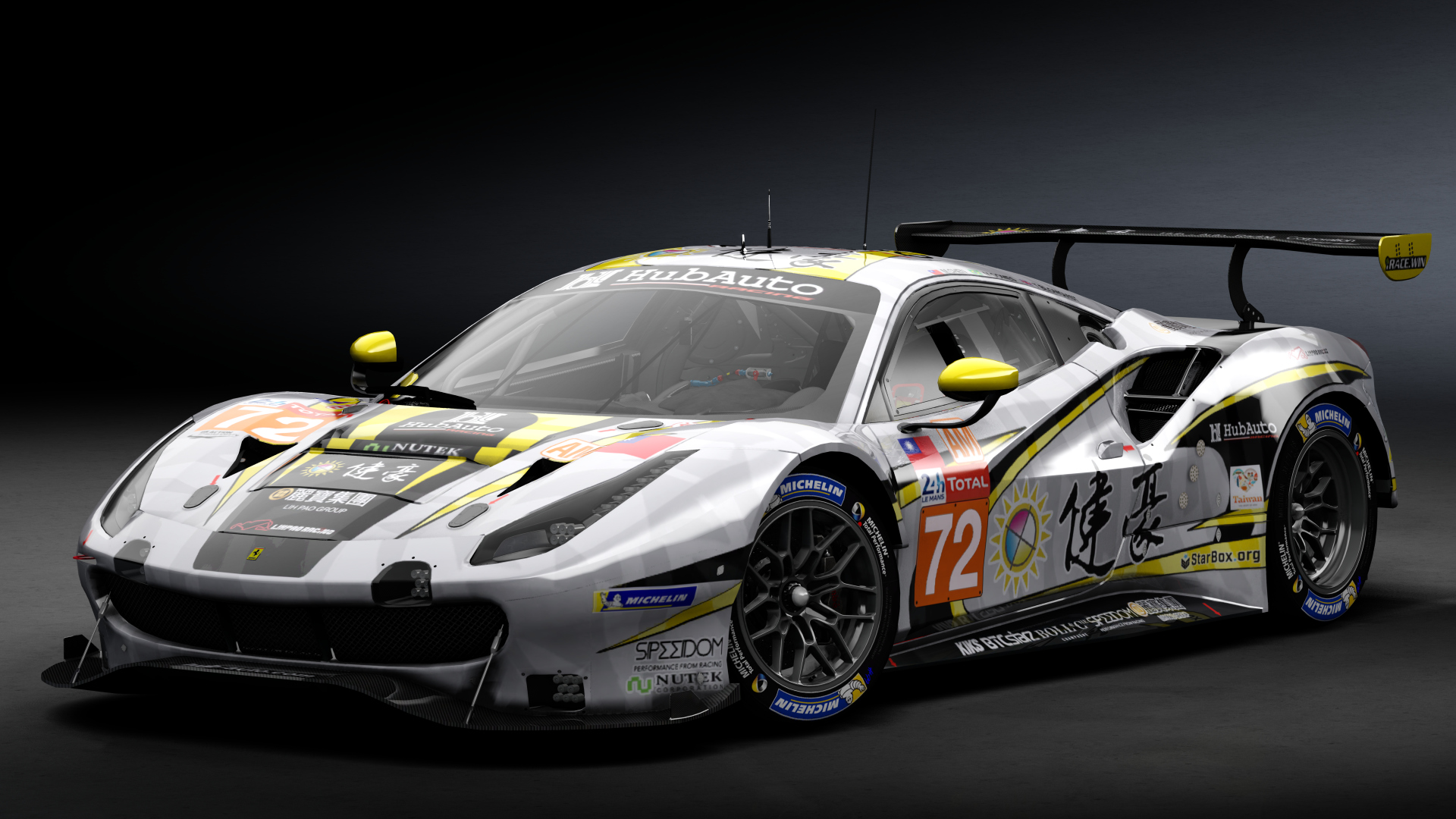 2018 Ferrari 488 GTE Evo Le Mans Spec [Michelotto], skin 2020 #72 Hub Auto Racing LM24