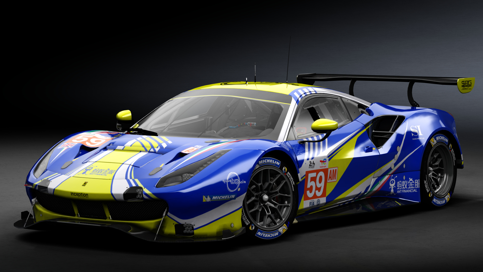 2018 Ferrari 488 GTE Evo Le Mans Spec [Michelotto], skin 2022 #59 Inception Racing LM24