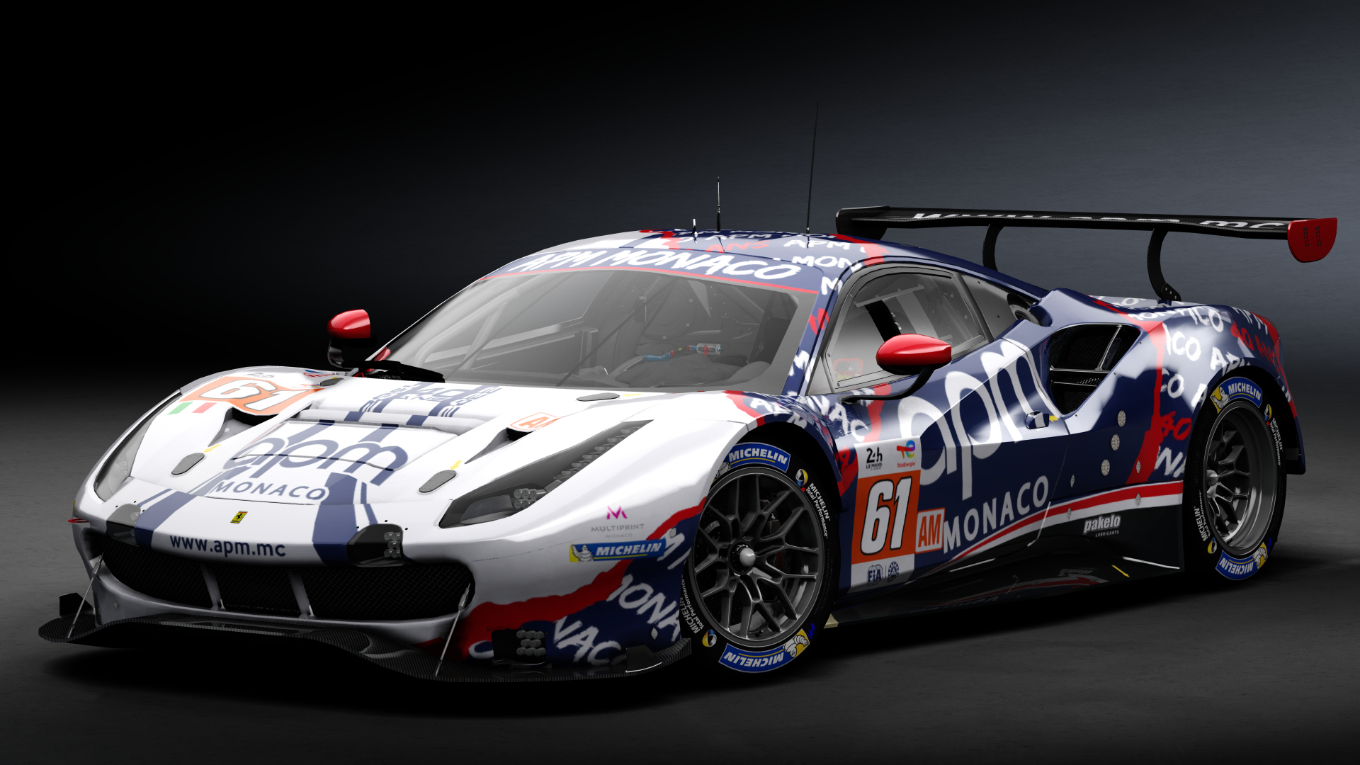 2018 Ferrari 488 GTE Evo Le Mans Spec [Michelotto], skin 2022 #61 AF Corse LM24