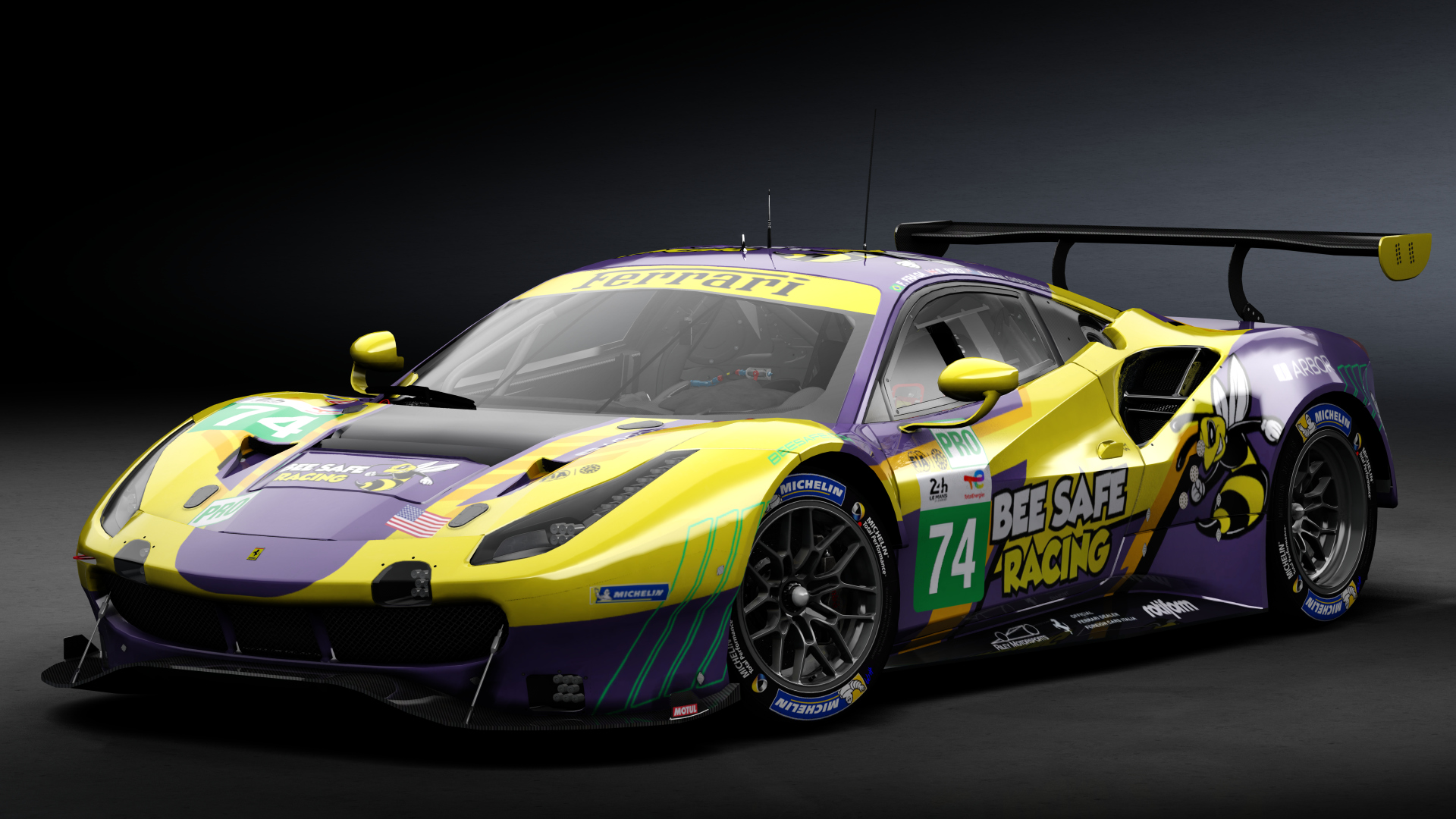 2018 Ferrari 488 GTE Evo Le Mans Spec [Michelotto], skin 2022 #74 Riley Motorsport LM24