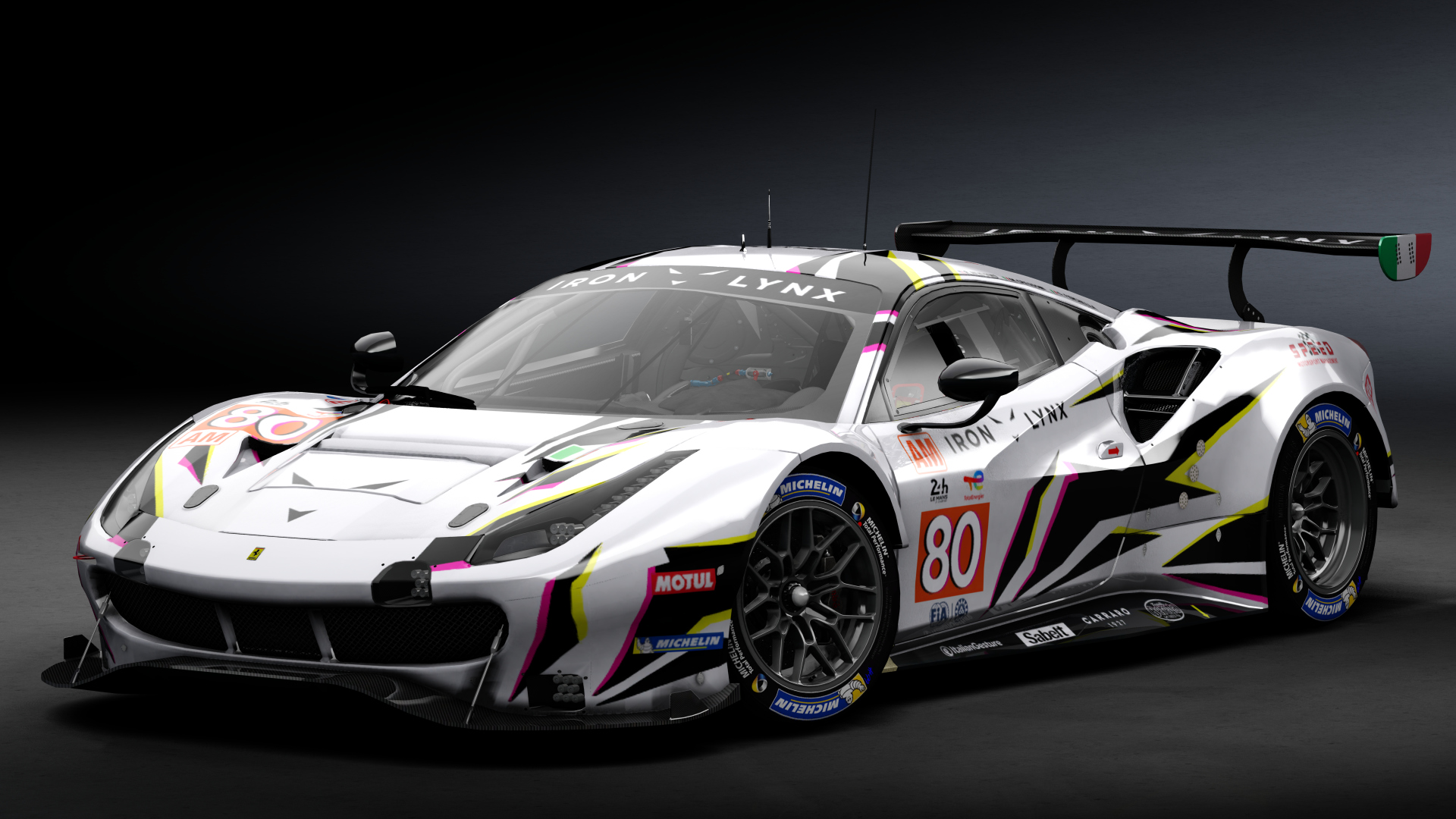 2018 Ferrari 488 GTE Evo Le Mans Spec [Michelotto], skin 2022 #80 Iron Lynx LM24