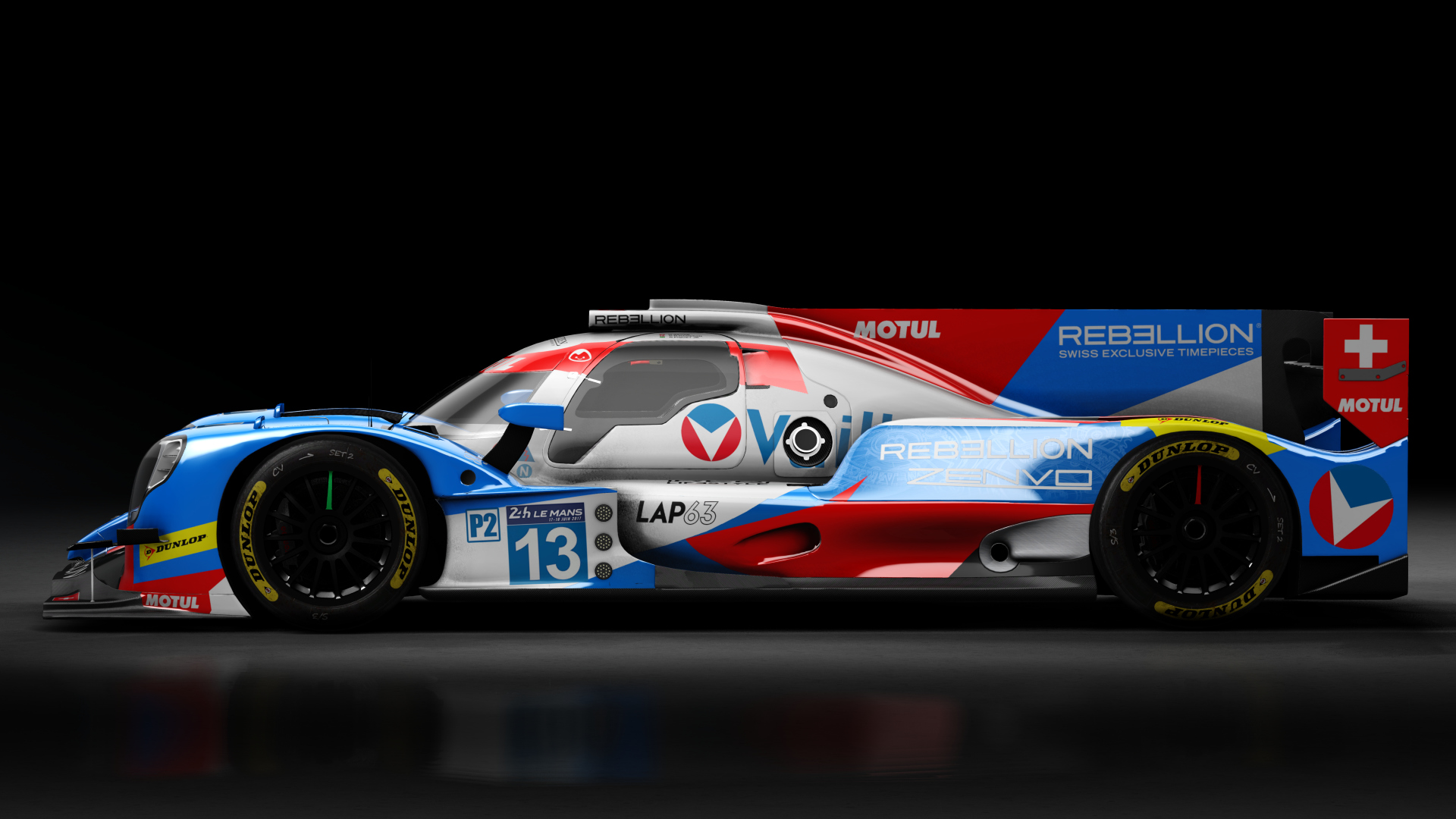 2017 Oreca 07 LMP2, skin 2017 #13 Vaillante Rebellion LM24