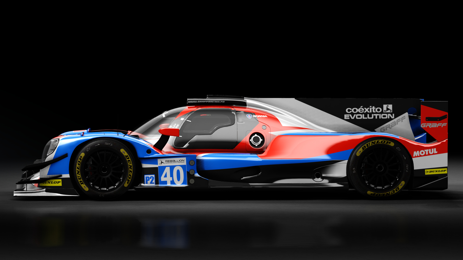 2017 Oreca 07 LMP2, skin 2017 #40 Graff Racing ELMS