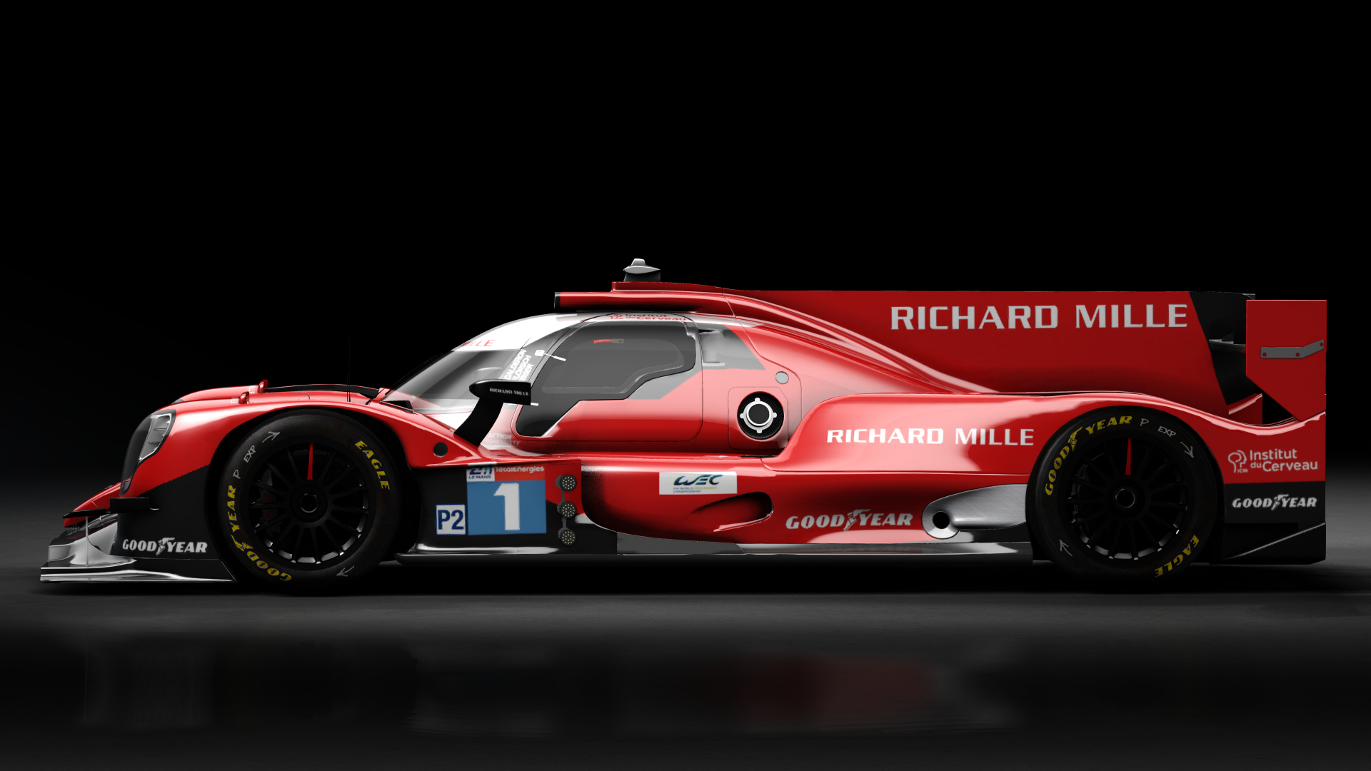 2021 Oreca 07 LMP2, skin 2021 #1 Richard Mille Racing LM24