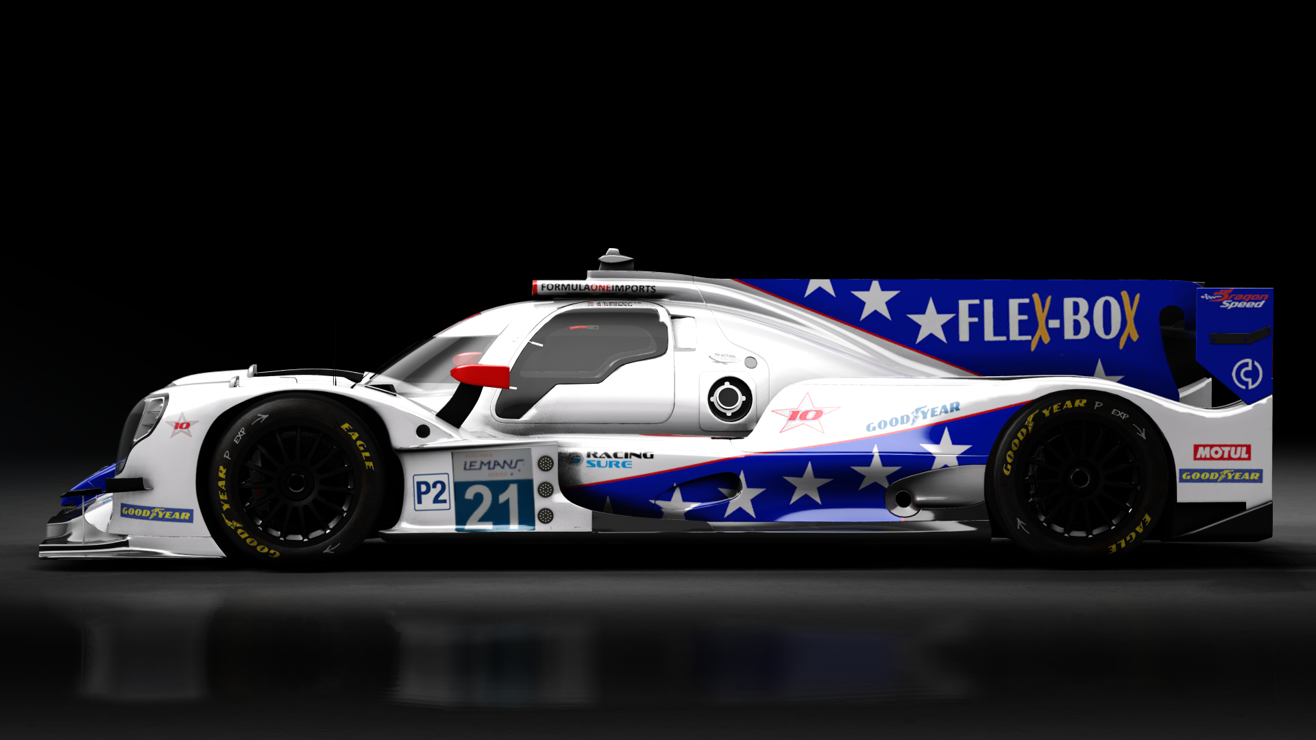 2021 Oreca 07 LMP2, skin 2021 #21 DragonSpeed USA ELMS