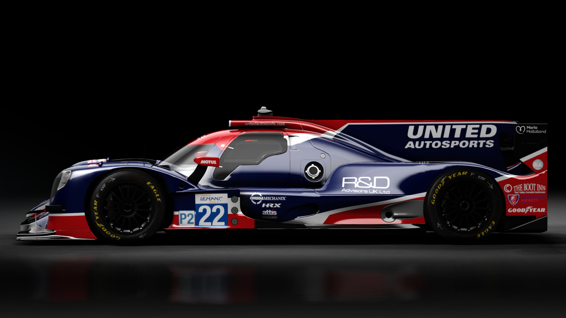 2021 Oreca 07 LMP2, skin 2021 #22 United Autosport ELMS