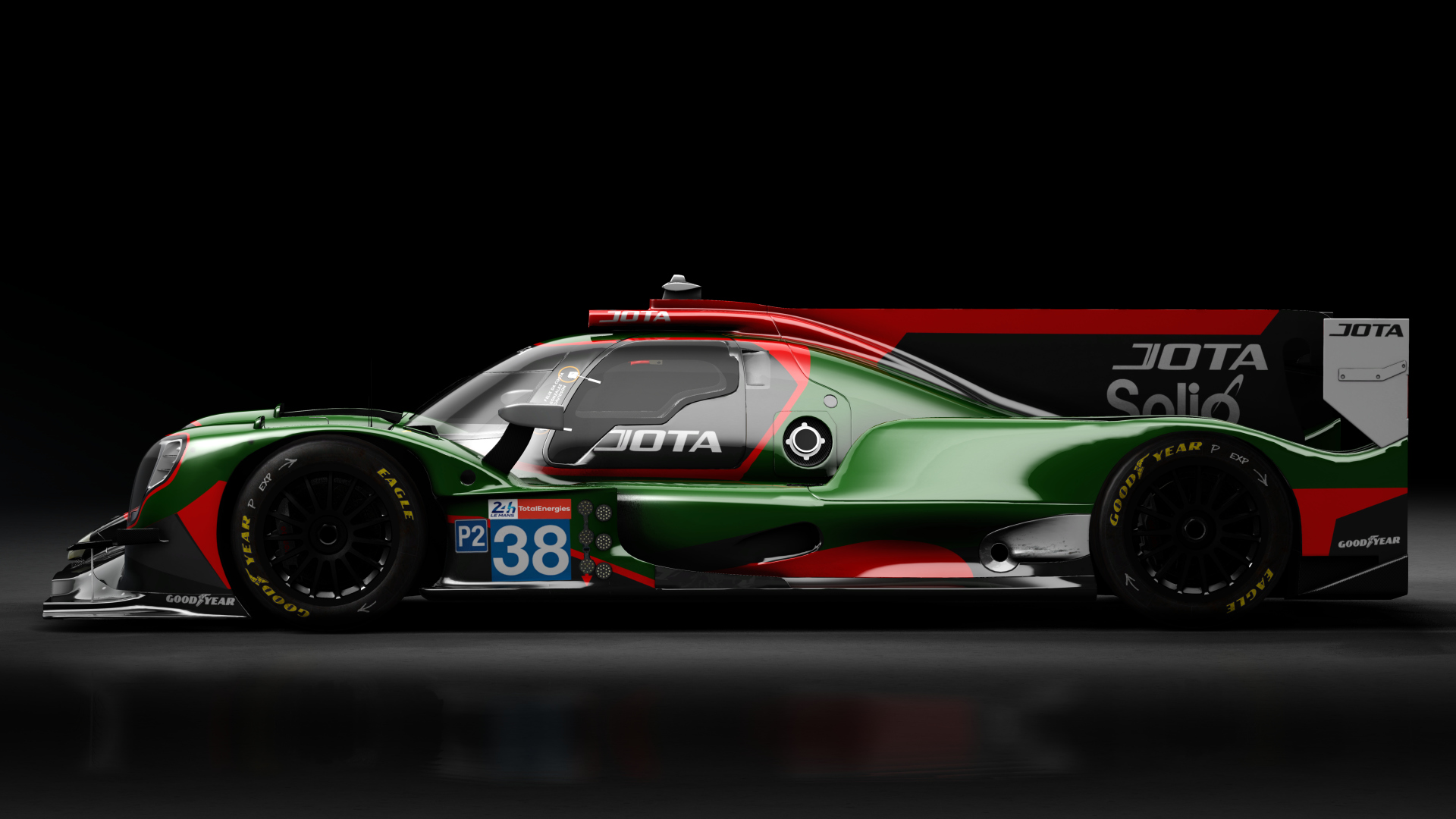 2021 Oreca 07 LMP2, skin 2021 #38 Jota Sport LM24 Green