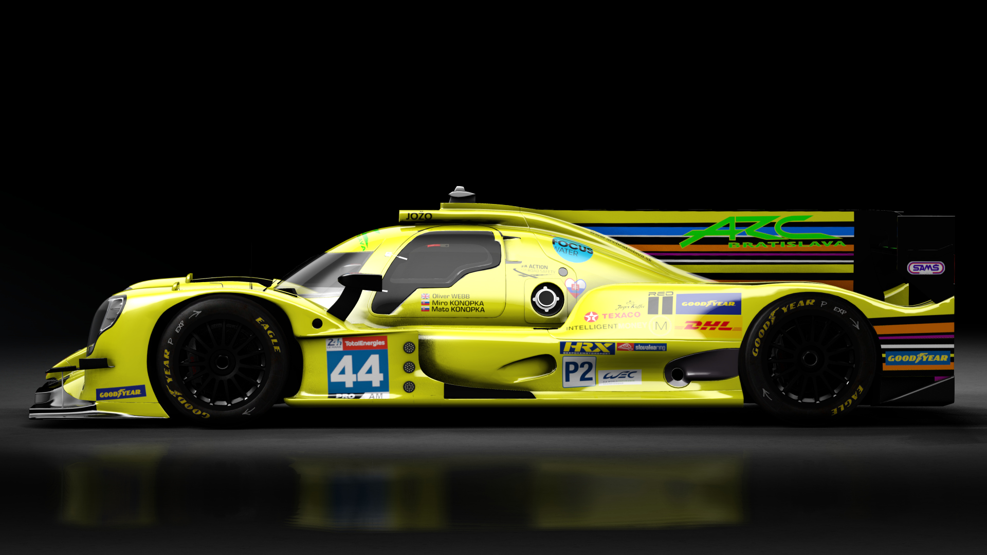 2021 Oreca 07 LMP2, skin 2021 #44 ARC Bratislava LM24