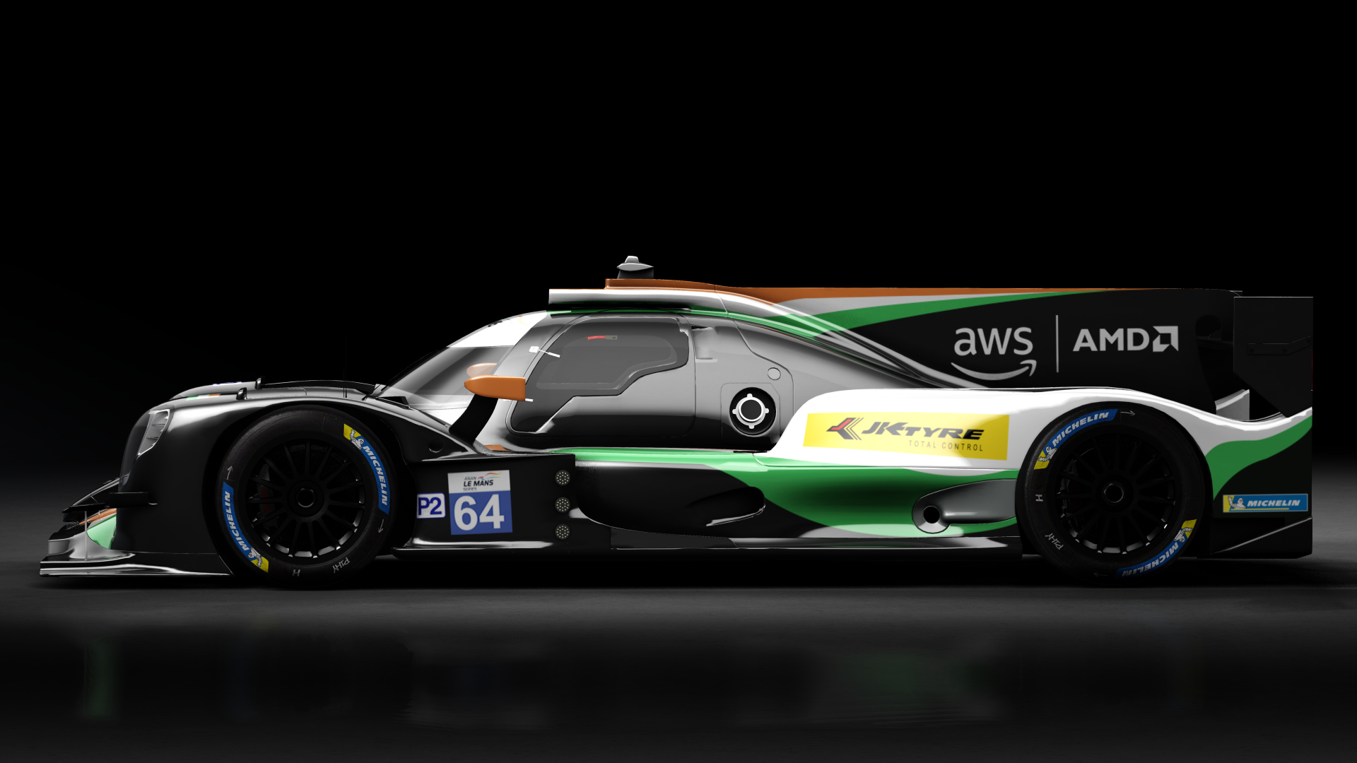 2021 Oreca 07 LMP2, skin 2021 #64 Racing Team India AsLMS