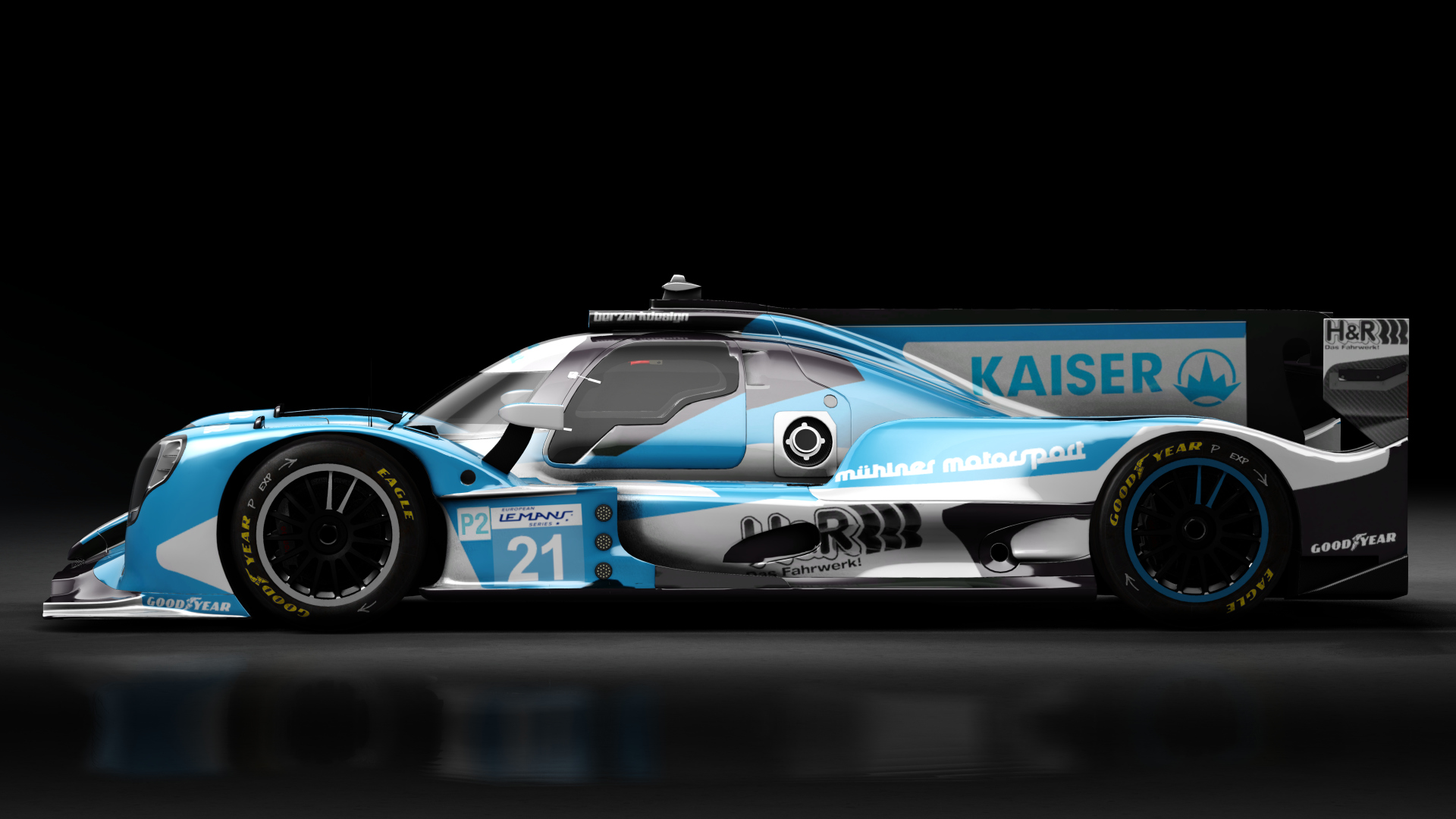 2022 Oreca 07 LMP2, skin 2022 #21 Mühlner Motorsport ELMS