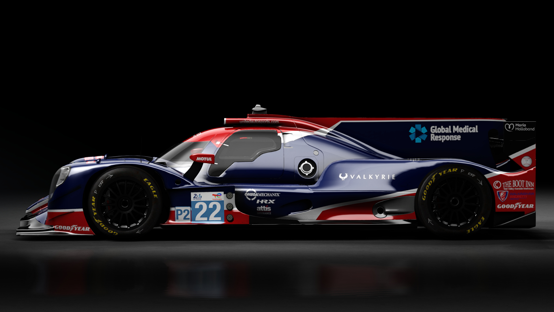 2022 Oreca 07 LMP2, skin 2022 #22 United Autosport LM24