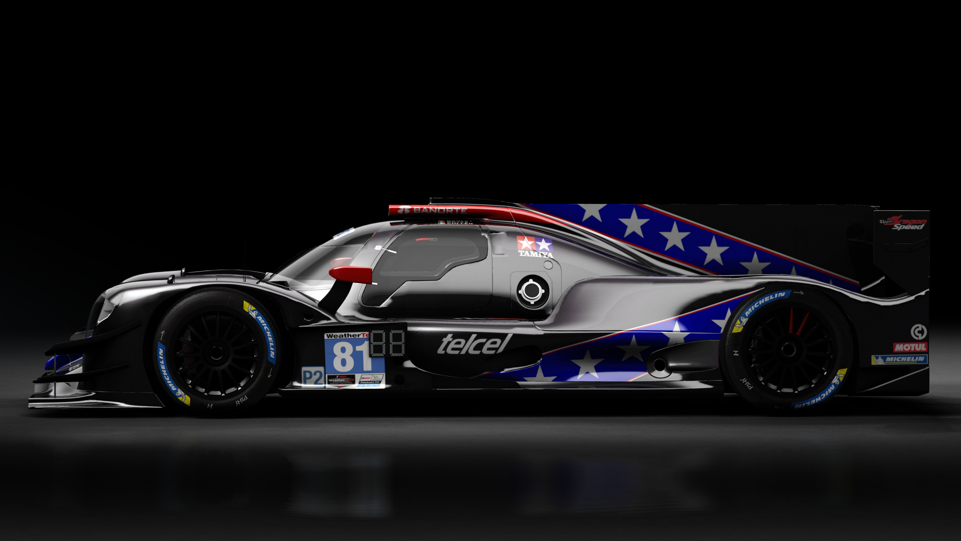 Oreca 07 LMP2 IMSA, skin 2019 #81 DragonSpeed USA IMSA