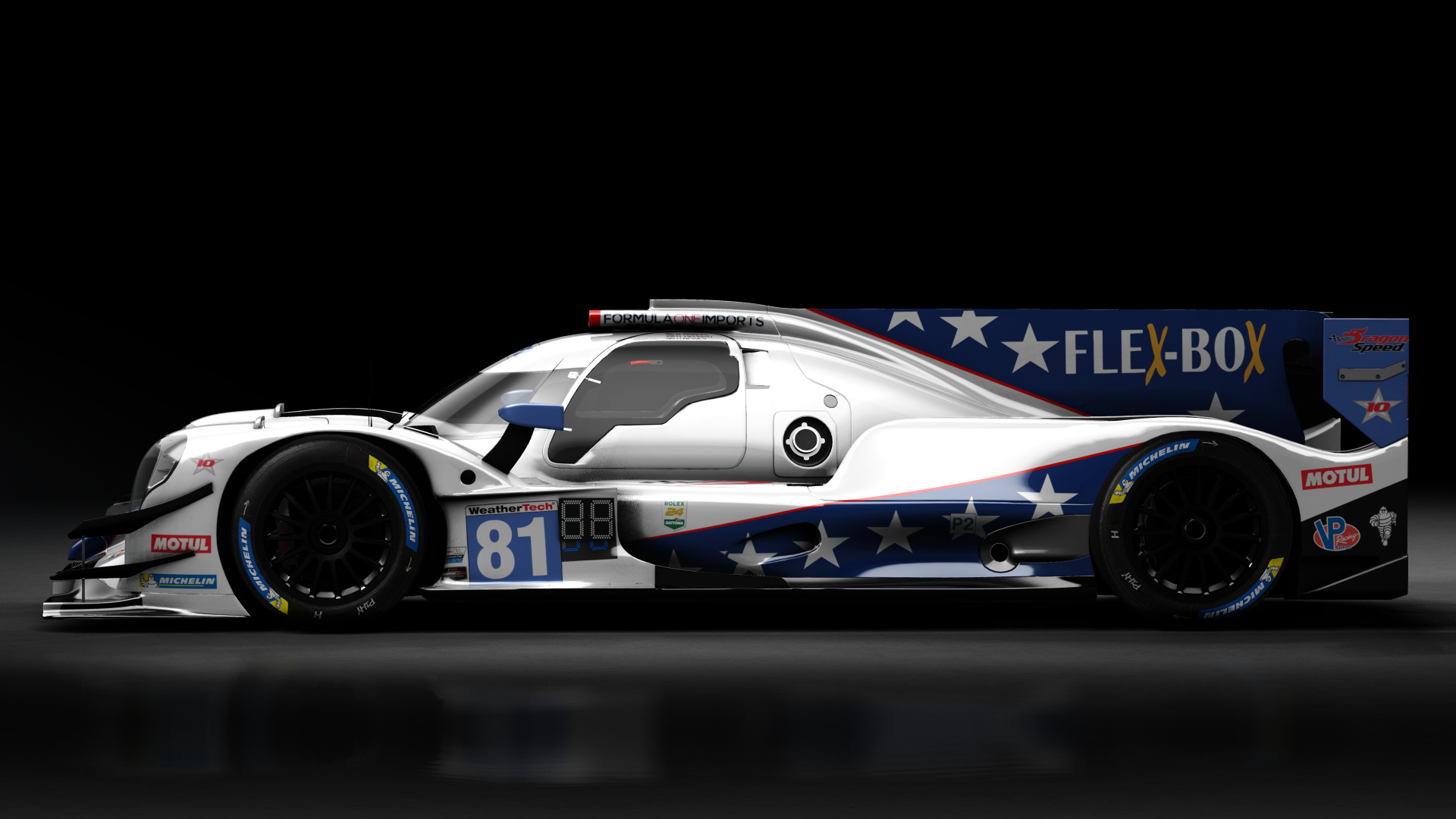 Oreca 07 LMP2 IMSA, skin 2020 #81 DragonSpeed USA IMSA