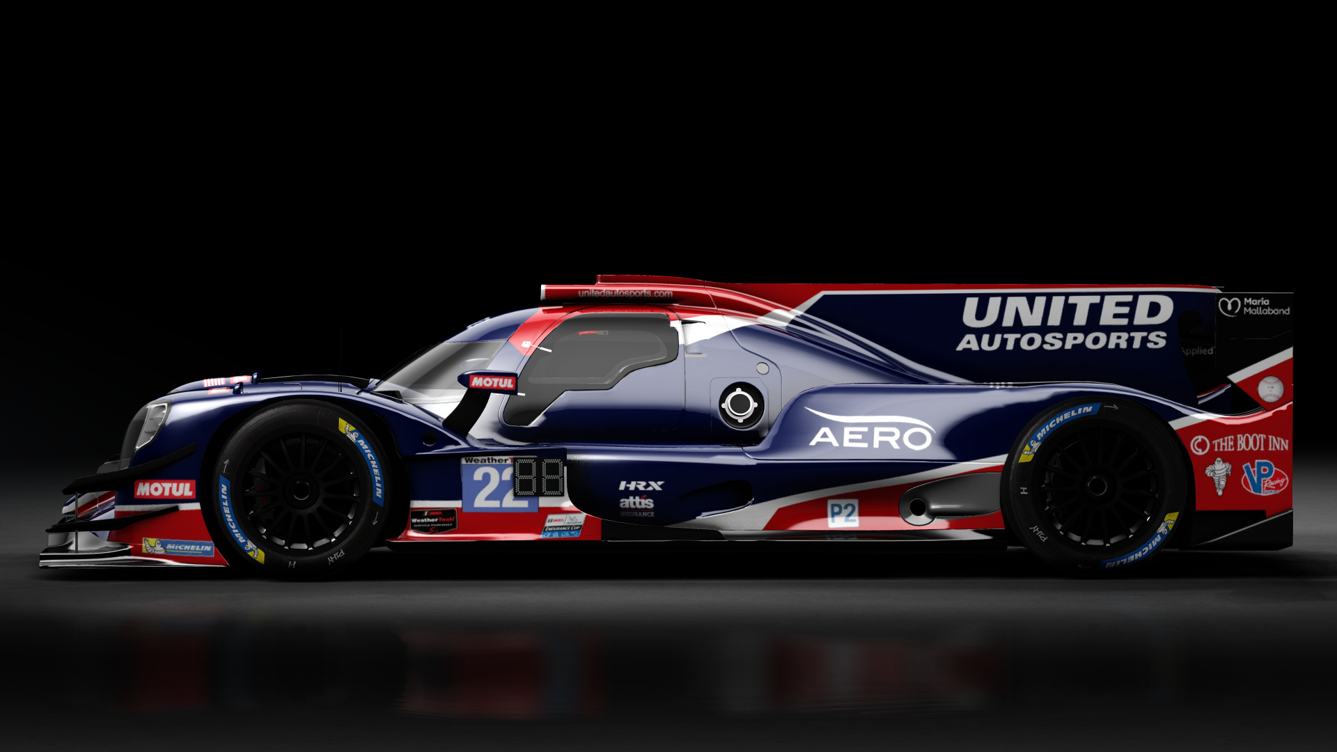 Oreca 07 LMP2 IMSA, skin 2021 #22 United Autosport IMSA