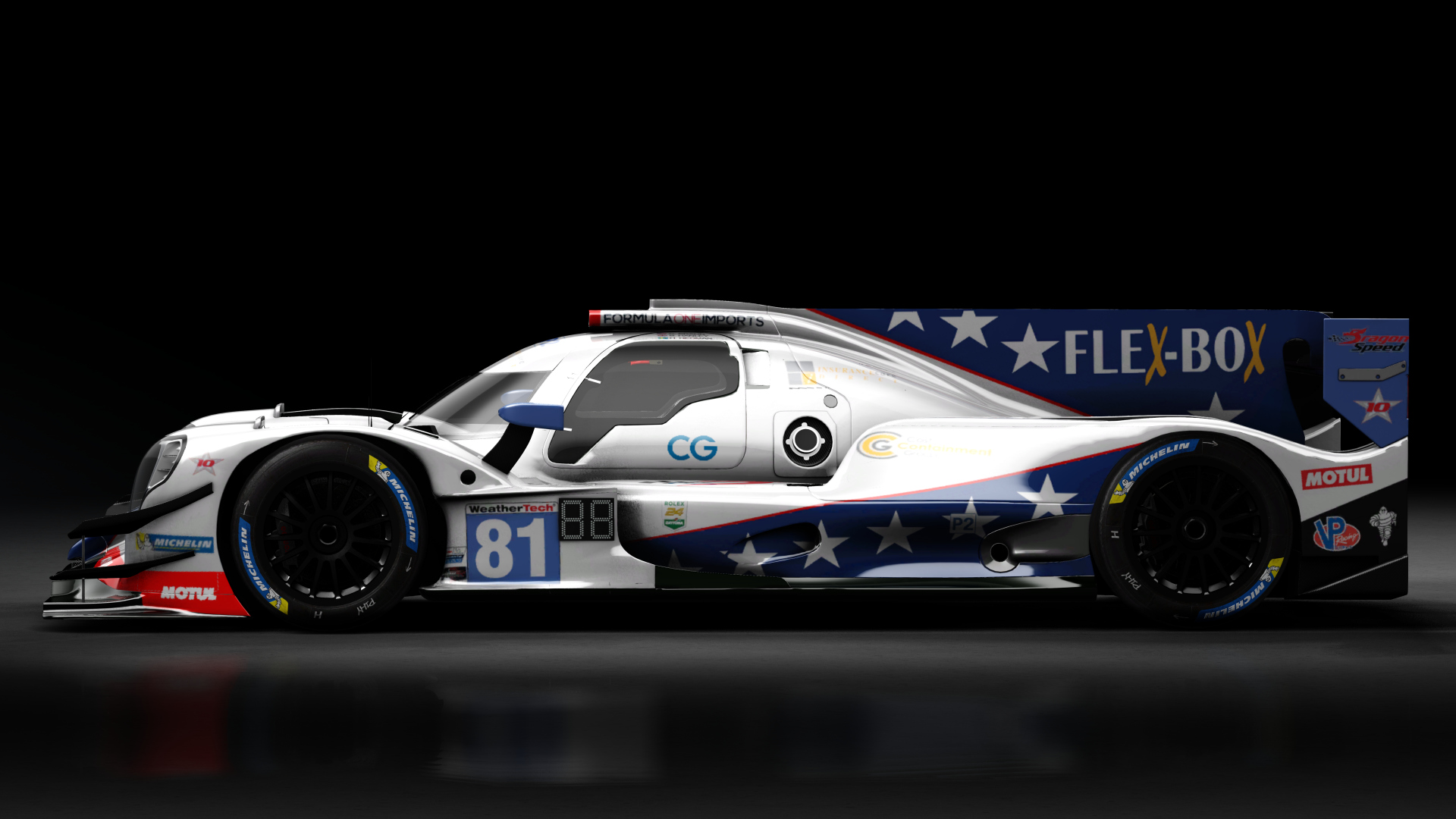 Oreca 07 LMP2 IMSA, skin 2021 #81 DragonSpeed USA IMSA