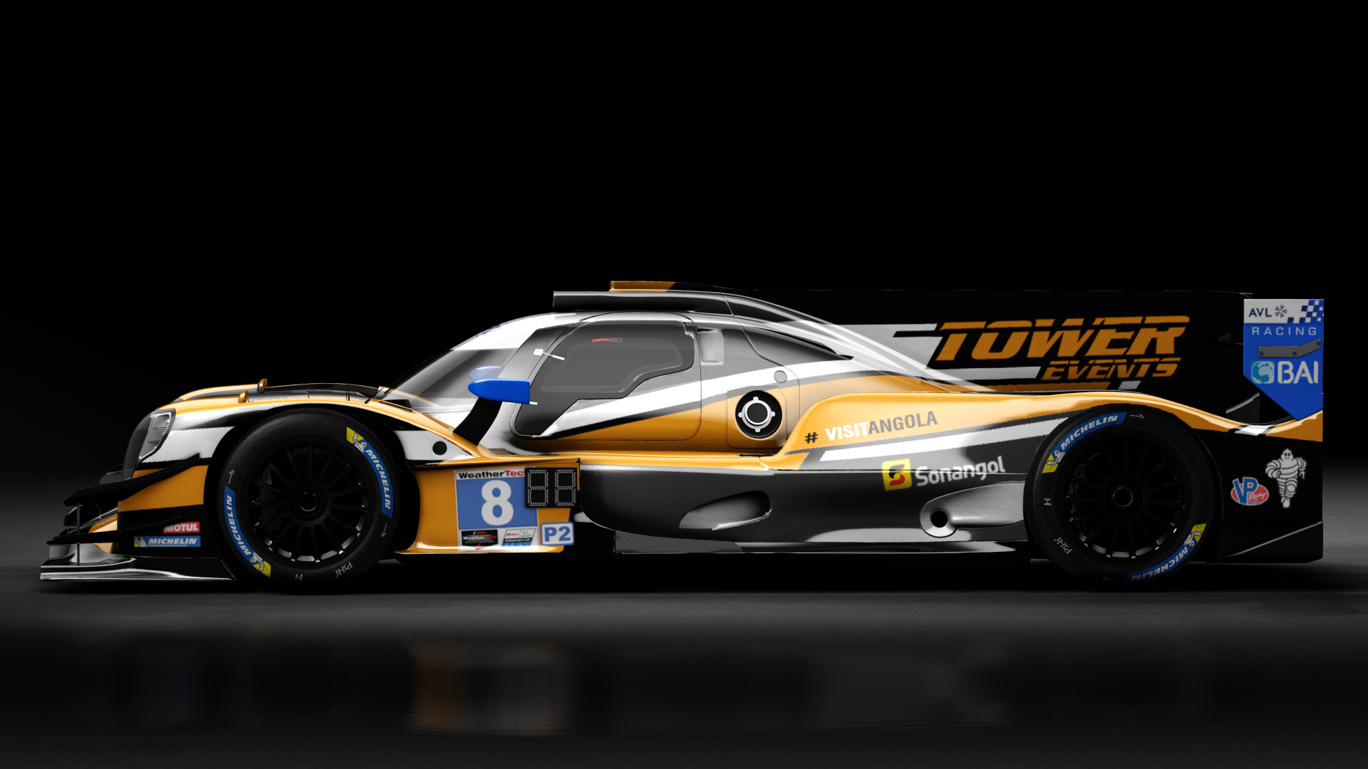 Oreca 07 LMP2 IMSA, skin 2022 #08 Tower Motorsport by Starworks IMSA