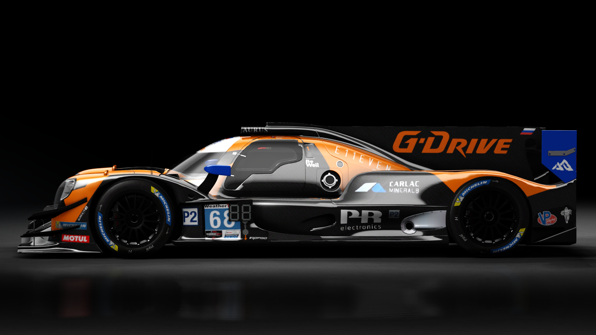 Oreca 07 LMP2 IMSA, skin 2022 #68 G-Drive Racing IMSA